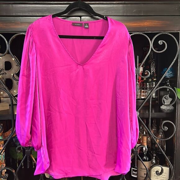 Purple blouse - v neck - Picture 1 of 2